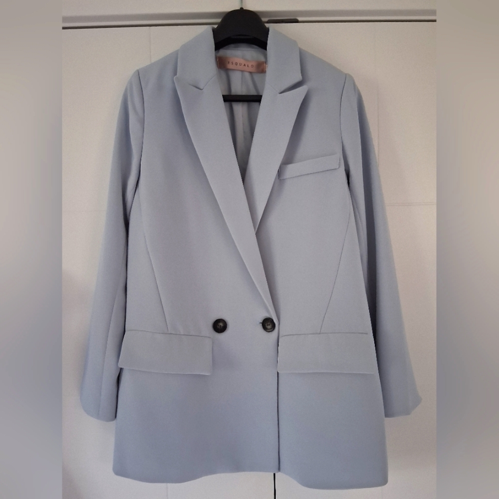 ESQUALO/ Like New/ Light Blue Blazer/ Oversized/ Size US 4
